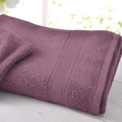 Lot de 2 serviettes unies lauréat 450g/m2 Becquet Violet