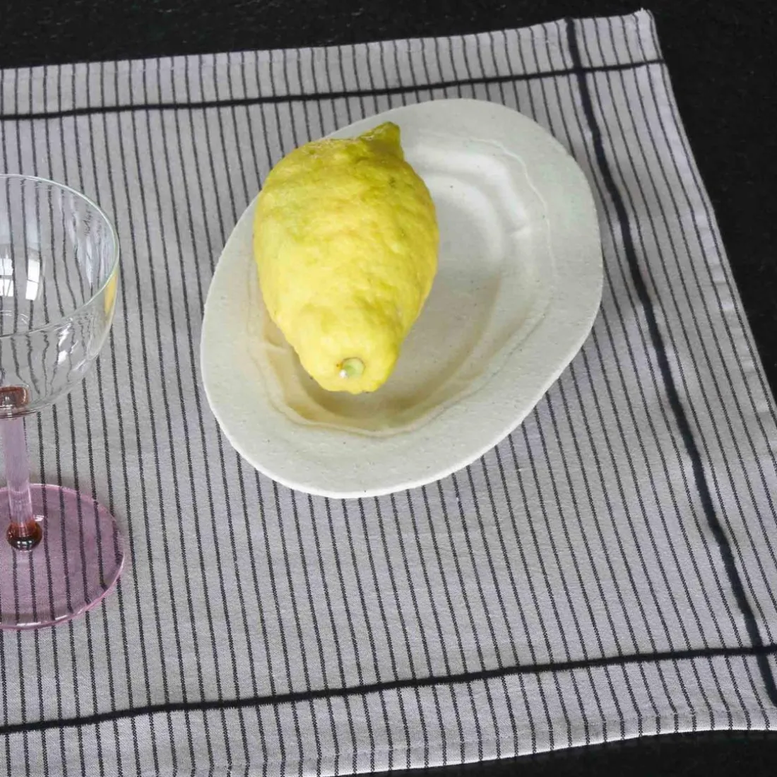 Lot de 2 sets de table LEONIE Poivre rose 40 x 50