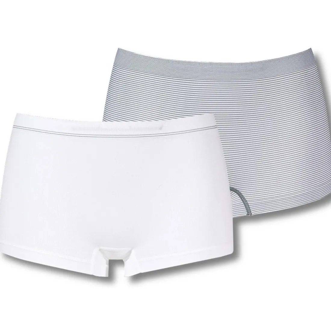 Lot de 2 Shortys - Blanc-Gris