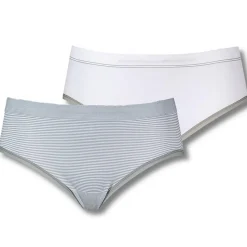 Lot de 2 Slips - Blanc-Gris
