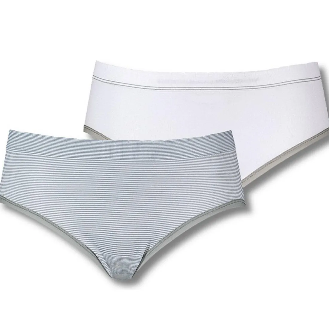 Lot de 2 Slips - Blanc-Gris