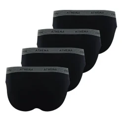 Lot de 4 slips homme - Noir en coton