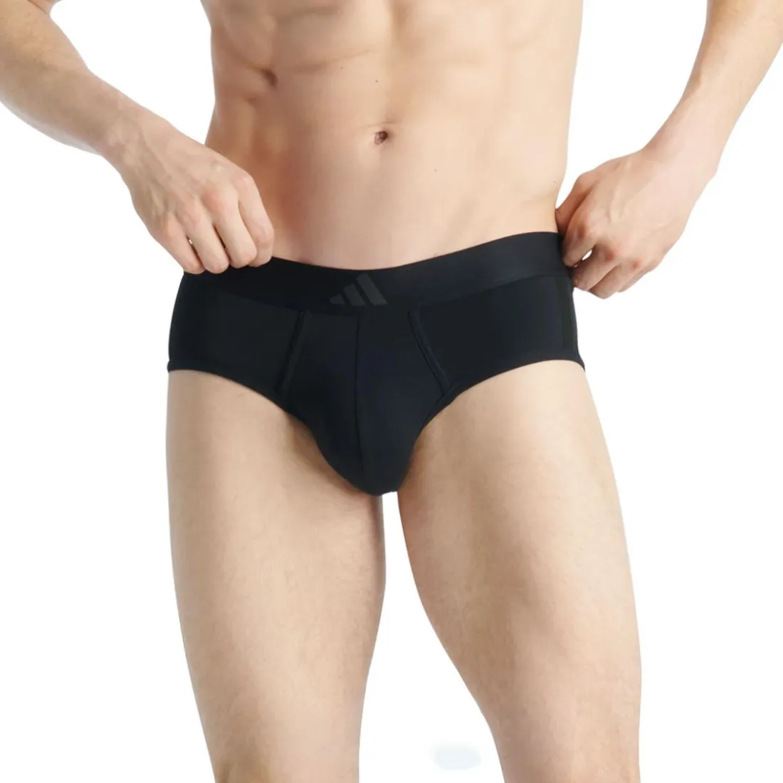 Lot de 2 slips homme Active Flex Cotton 3tripes Adidasport noir en coton