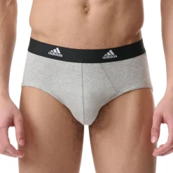 Lot de 3 slips homme Active Flex Coton Adidas blanc