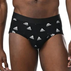 Lot de 3 slips homme Active Flex Coton Adidas noir