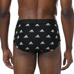 Lot de 3 slips homme Active Flex Coton Adidas noir