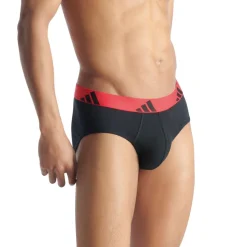 Lot de 3 slips homme Active Flex Cotton Adidasport multicolore en coton