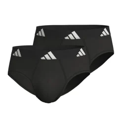 Lot de 2 slips homme Active Flex Cotton Adidasport noir en coton