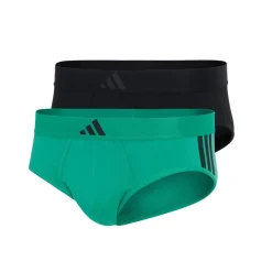Lot de 2 slips homme Active Flex Cotton 3 stripes Adidasport multicolore en coton