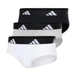 Lot de 3 slips homme Active Flex Cotton Adidasport gris en coton