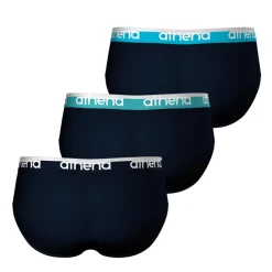 Lot de 3 slips homme Easy Bio Athena bleu en coton