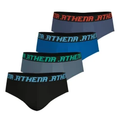 Lot de 4 slips homme My Petits Prix Athena multicolore en coton
