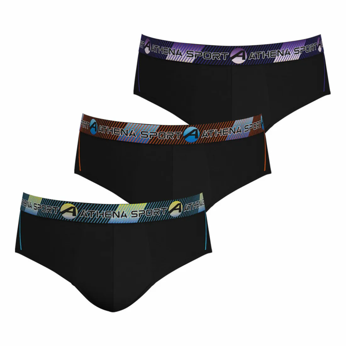 Lot de 3 slips homme Training Dry Noir