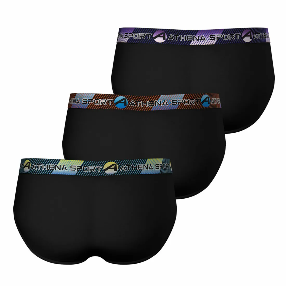 Lot de 3 slips homme Training Dry Noir