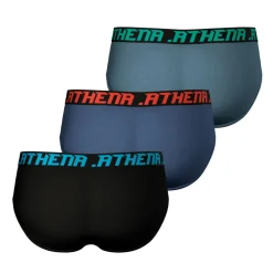 Lot de 3 slips homme Trio Essentiel Athena multicolore en coton
