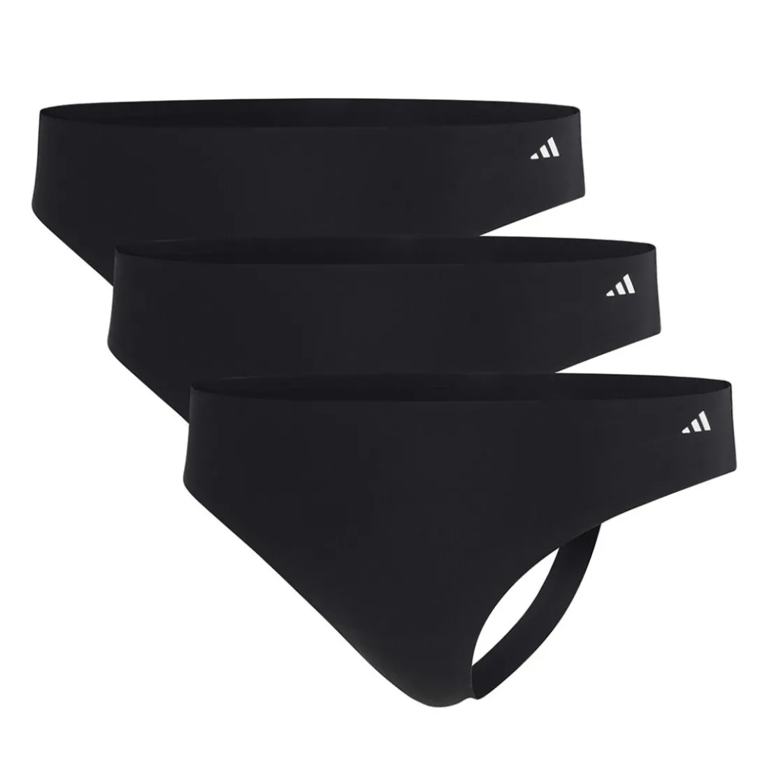 Lot de 3 strings femme Active Light Flex Adidas Sport noir
