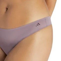 Lot de 2 Strings femme Light Flex Adidas marron en coton