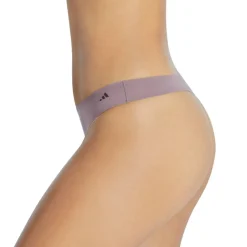 Lot de 2 Strings femme Light Flex Adidas marron en coton