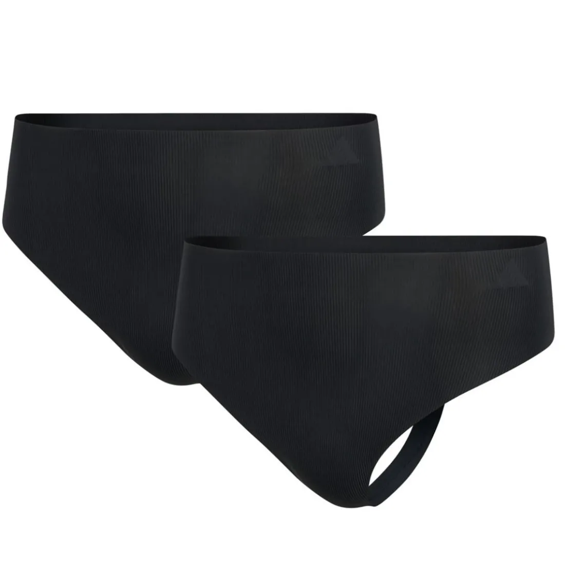 Lot de 2 Strings femme Micro Flex Adidas noir
