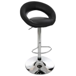 Lot de 2 tabourets de bar noirs