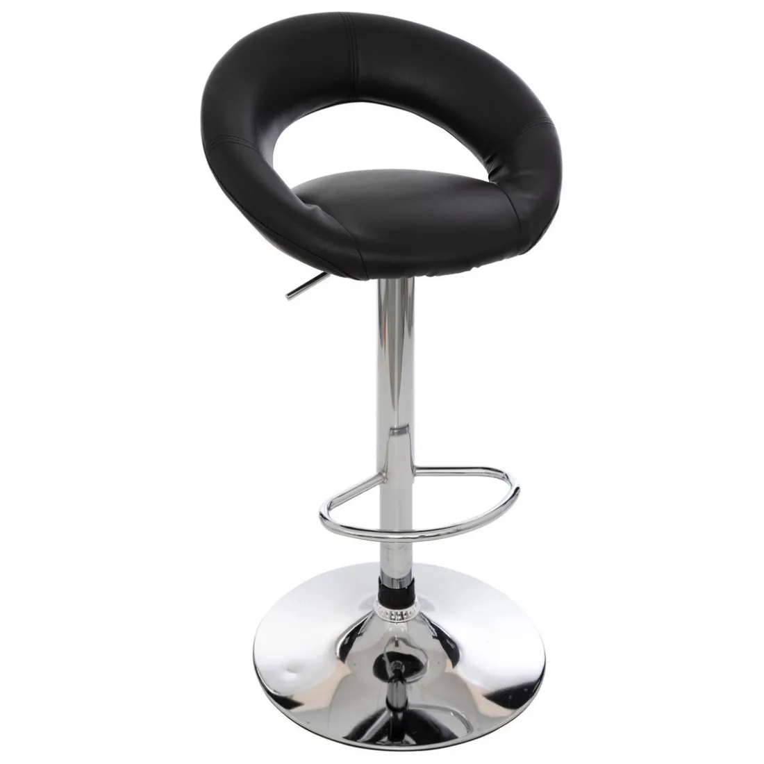 Lot de 2 tabourets de bar noirs