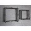 Lot de 2 étagères murales en Acier laqué Gris anthracite