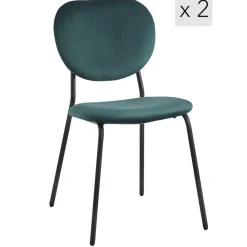 Lot de chaises SUZUKA avec son design scandinave vert