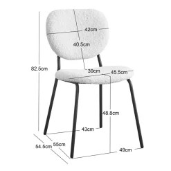 Lot de chaises SUZUKA avec son design scandinave vert