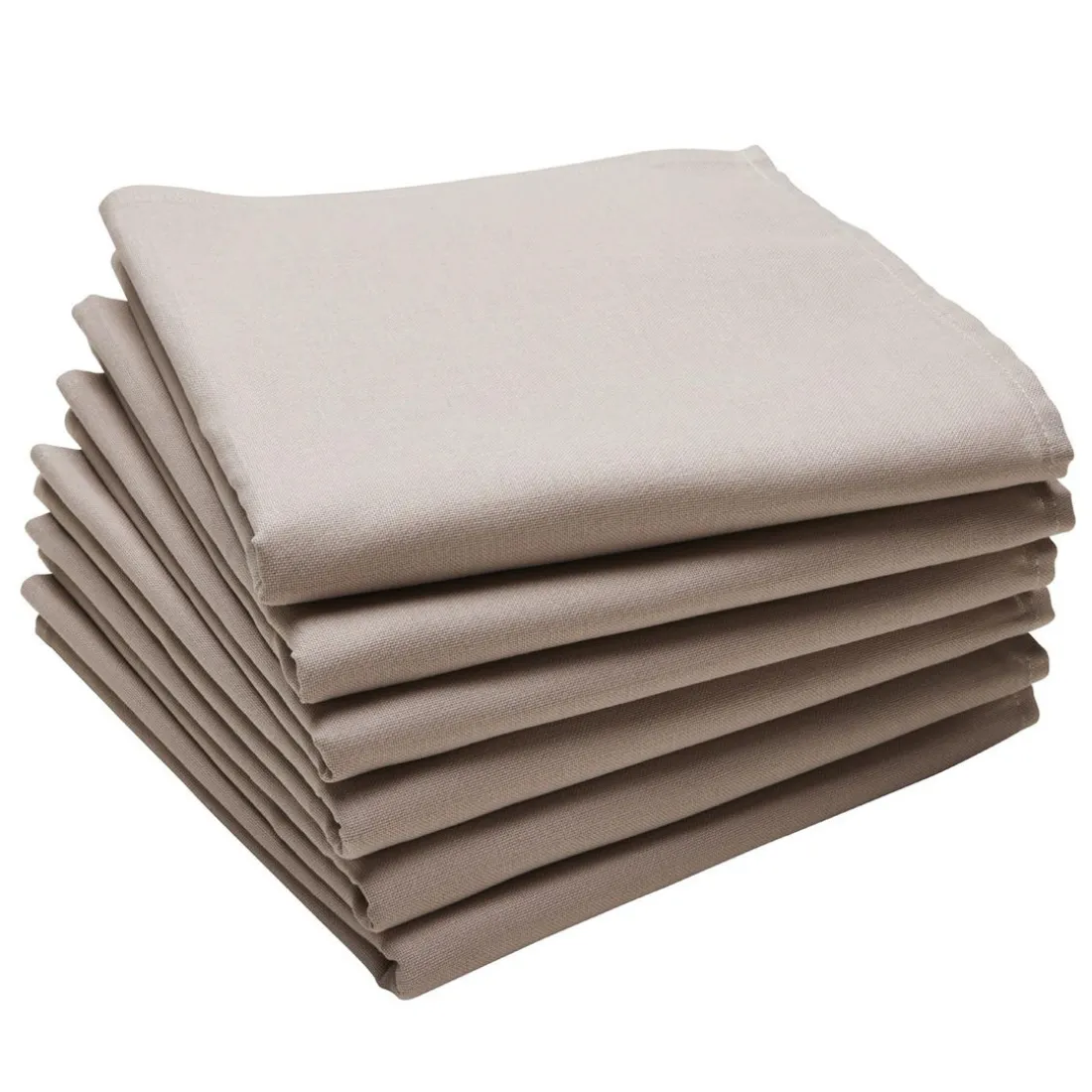 Lot de serviettes 100 % coton unies Sarrasin CAMBRAI