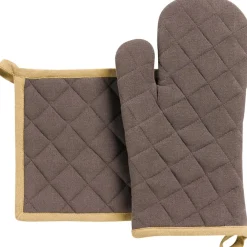Lot gant de cuisine/manique recyclé Grace Café 15 x 32