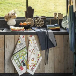 Lot gant de cuisine/manique recyclé Grace Café 15 x 32