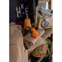 Lot gant de cuisine/manique recyclé Jona Naturel 15 x 30