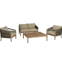 Lot n°2 Salon de jardin acacia vert sapin CELESTIN