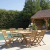 Lot n°152 Salon de jardin en teck 8/10 personnes FUN
