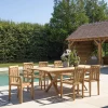 Lot n°154 Salon de jardin en teck 8/10 personnes FUN