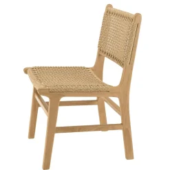 Lot n°23 Salon de jardin teck recyclé rotin synthétique 4 personnes VALERIA