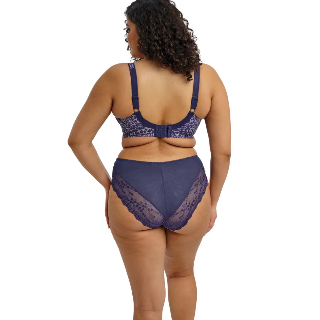 LUCIE Soutien-Gorge Plongeant - STRETCH Bleu Nuit