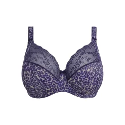 LUCIE Soutien-Gorge Plongeant - STRETCH Bleu Nuit