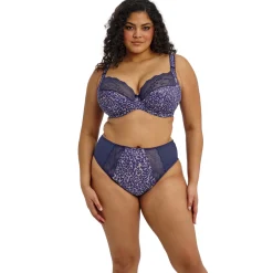 LUCIE Soutien-Gorge Plongeant - STRETCH Bleu Nuit