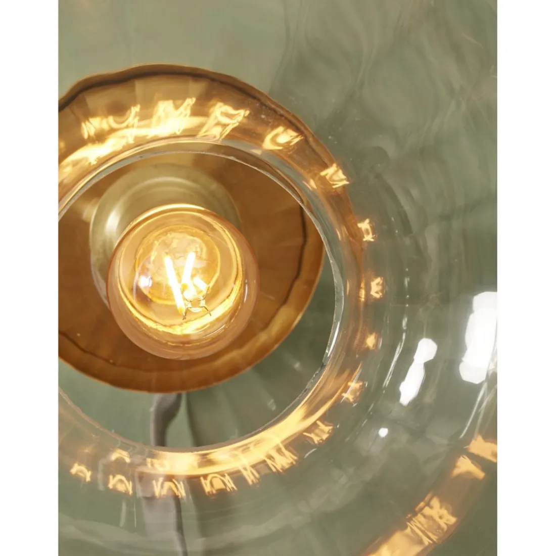 Luminaire de Plafond en Verre Brussells Rond Transparent