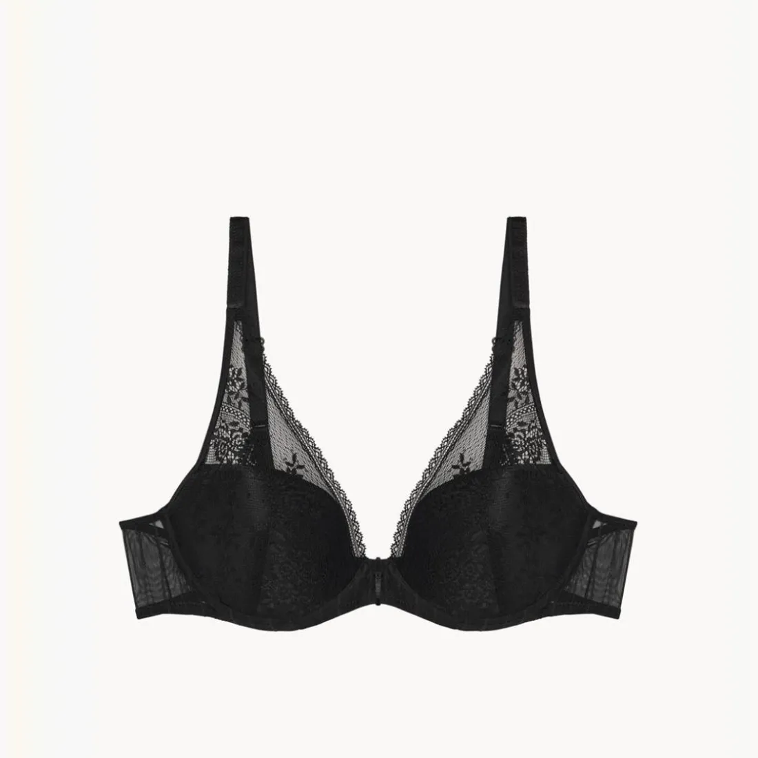 Maddie - Soutien-gorge plongeant noir