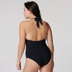 Maillot 1 Pièce avec armature Nouage Dos - Noir Chic
