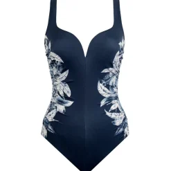 maillot 1 pièce classique bleu minuit en nylon