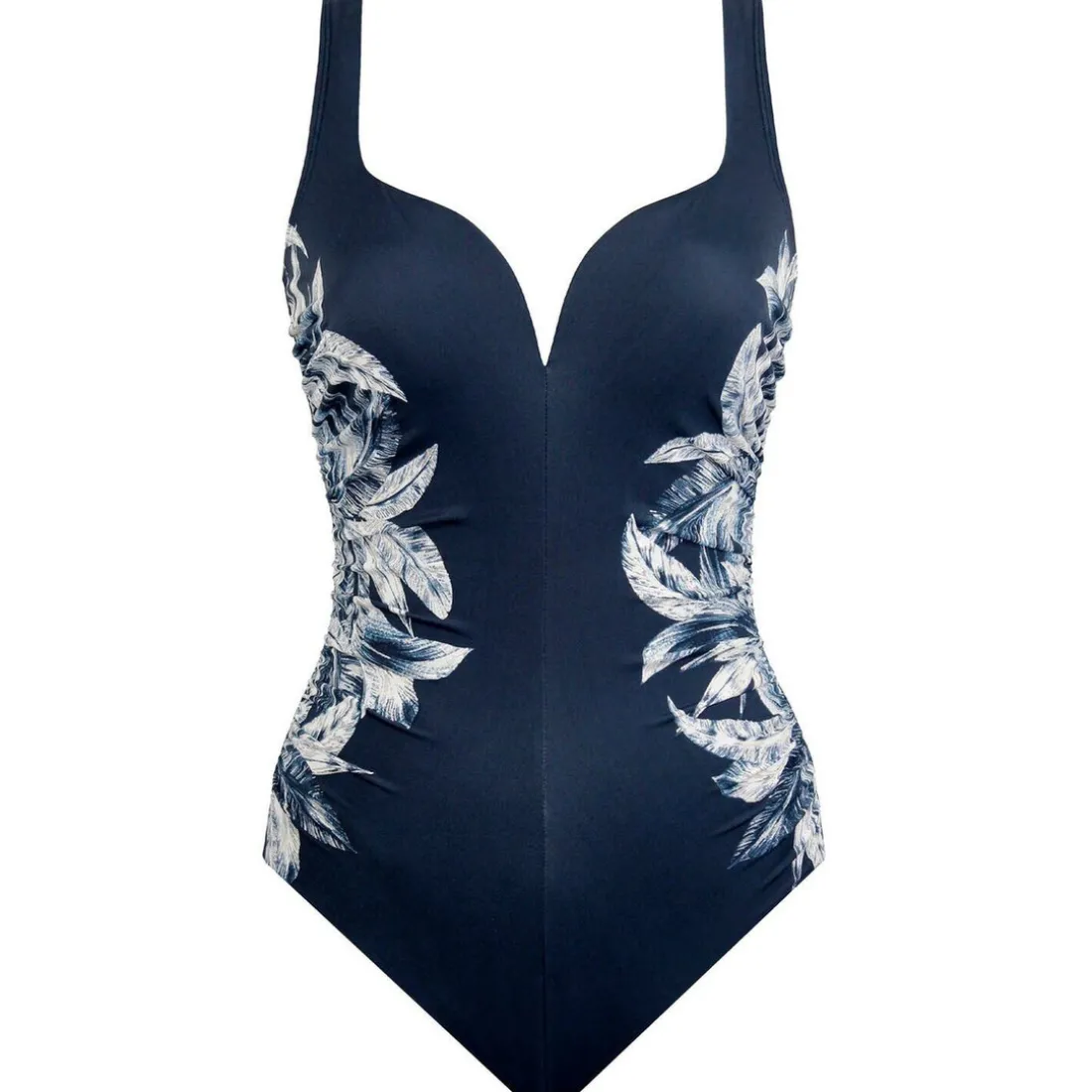 maillot 1 pièce classique bleu minuit en nylon