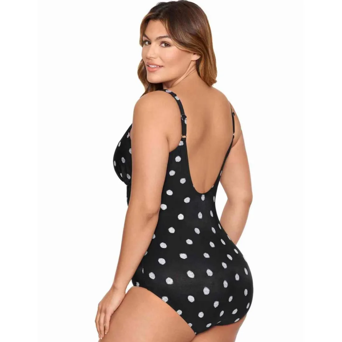 Maillot de bain 1 pièce plongeant - Noir Miraclesuit