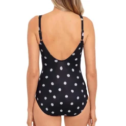 Maillot de bain 1 pièce plongeant Noir Miraclesuit
