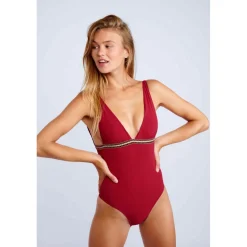Maillot de Bain 1 Pièce Sans Armatures - Rouge Banana Moon