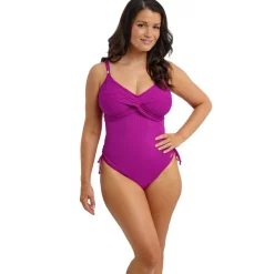 Maillot de bain 1 pièce twist - Rose