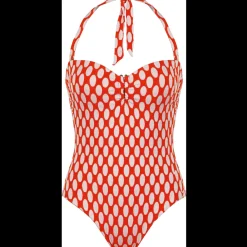 Maillot de bain bandeau 1 pièce à pois