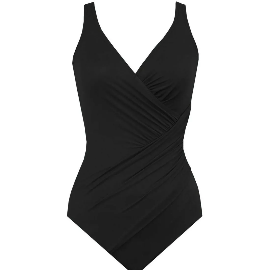 Maillot de Bain Gainant 1 Pièce Bonnet H à J noir